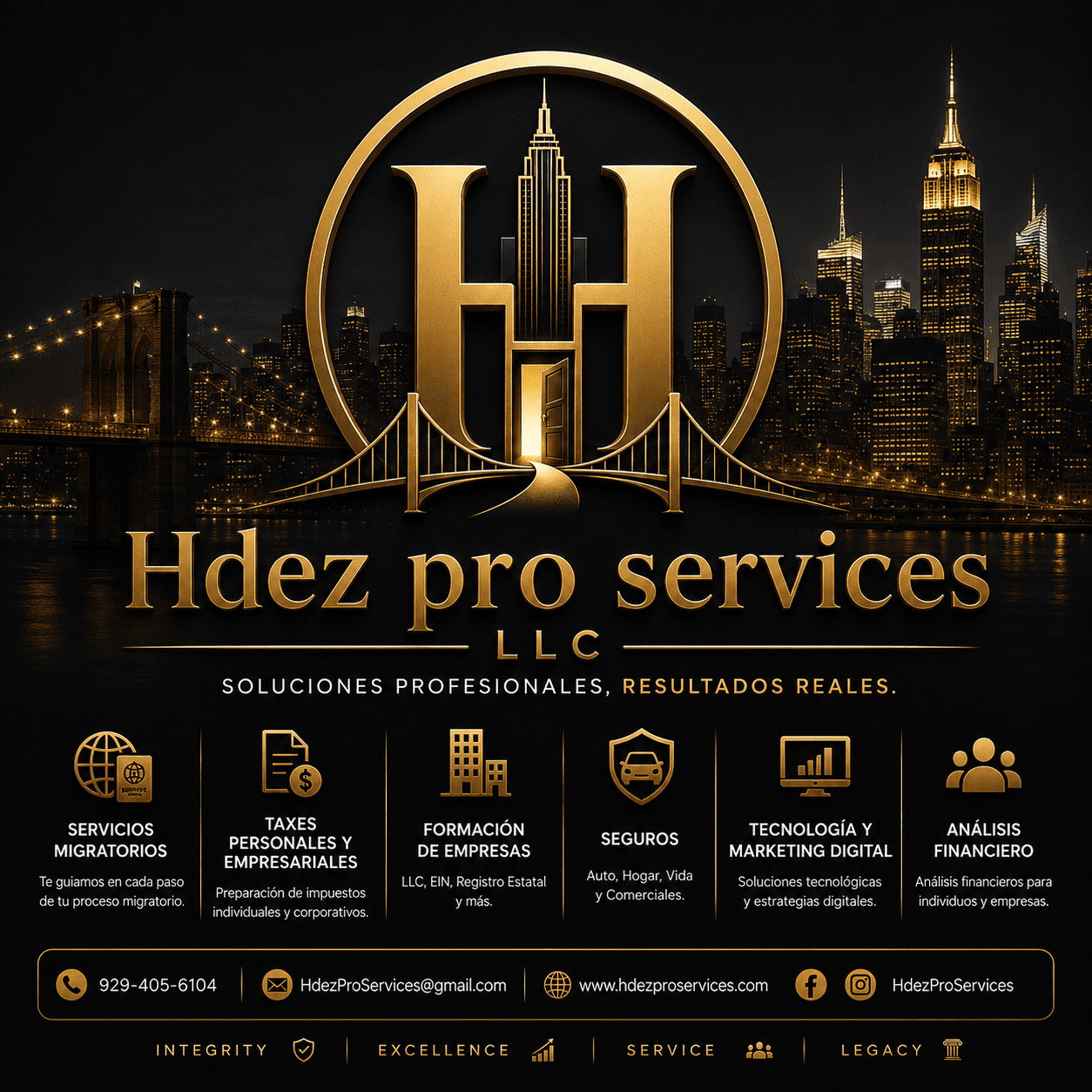 Logo maestro oficial de Hdez Pro Services